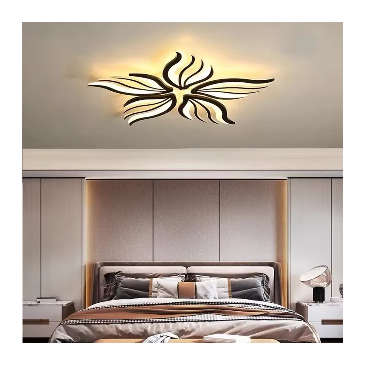 Moderne LED Deckenleuchte ZIMULONG in Weiß mit RC-Dimmfunktion für Wohnzimmer, Schlafzimmer, Esszimmer und Küche - Bild 5