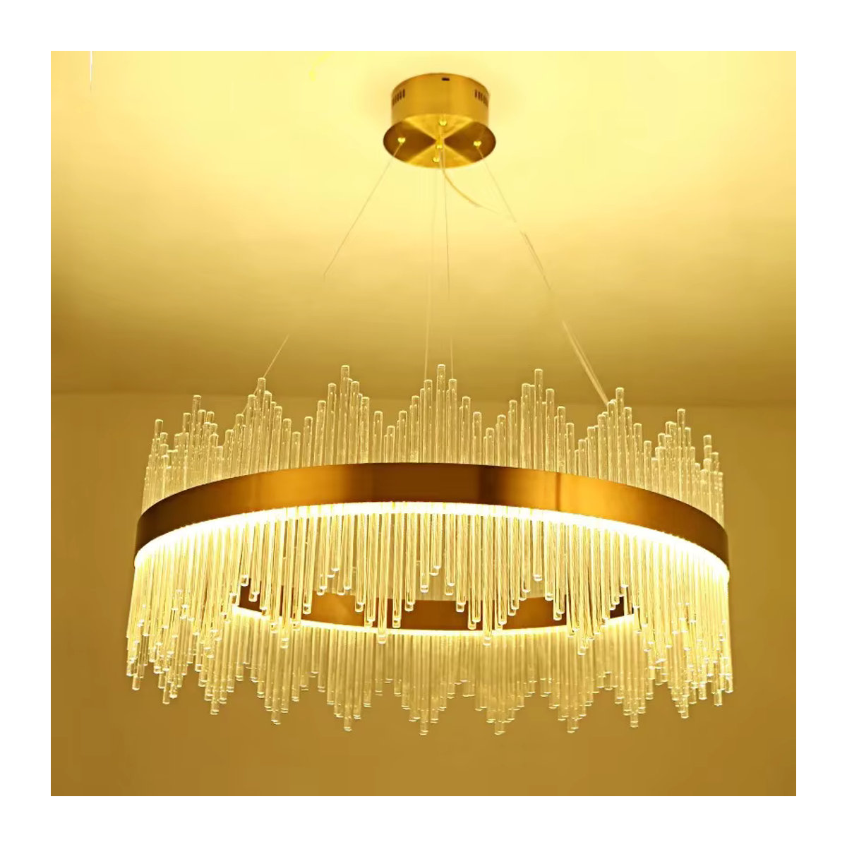 Moderne LED Kristall Kronleuchter aus Glas von ZIMULONG dimmbar für Wohnzimmer und Schlafzimmer - Bild 3