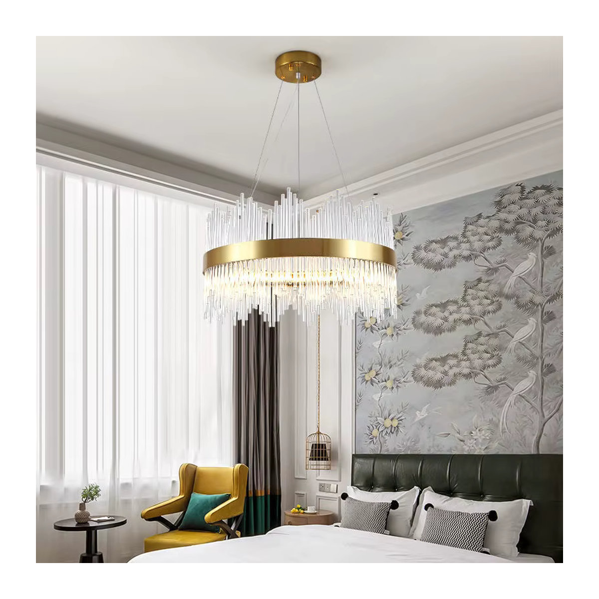 Moderne LED Kristall Kronleuchter aus Glas von ZIMULONG dimmbar für Wohnzimmer und Schlafzimmer - Bild 4