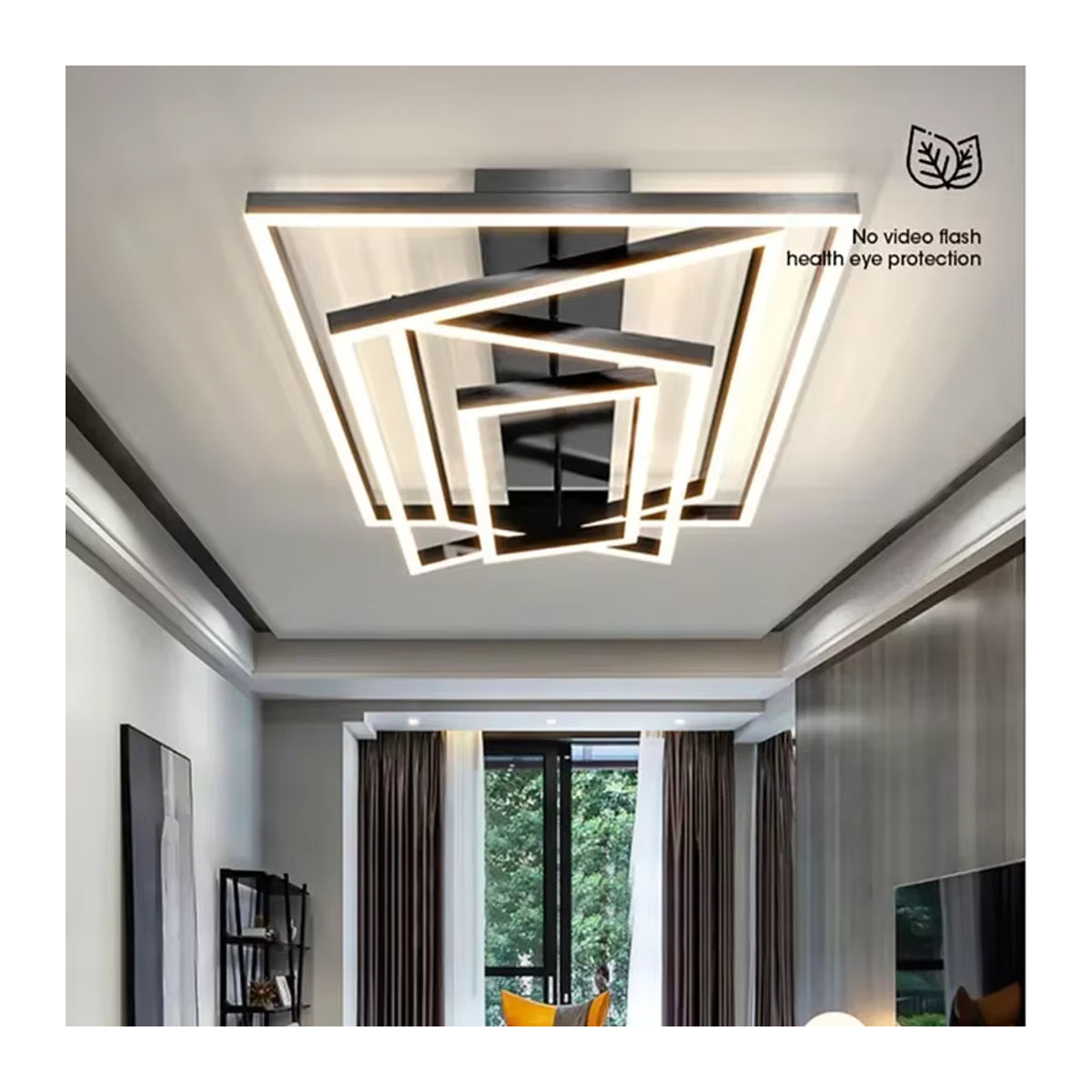 Moderne LED-Kronleuchter DAMIASMIL in Schwarz für Wohnzimmer, Esszimmer und Schlafzimmer - Bild 3