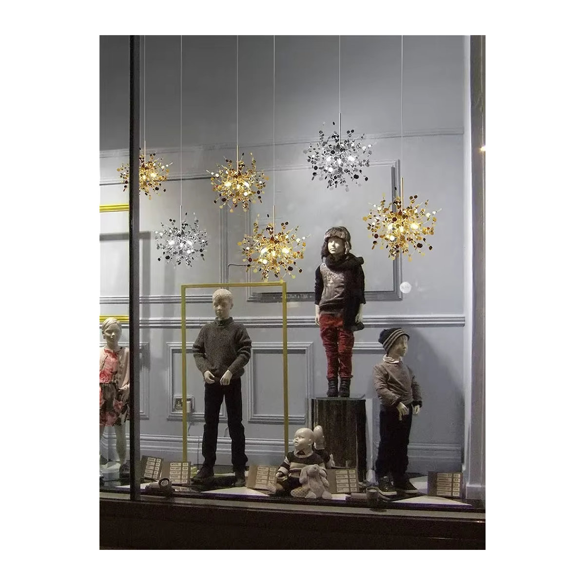 Moderne LED Kronleuchter von JIANKEXING in Chrom und Bunt aus Edelstahl für Wohnzimmer und Restaurant - Bild 3