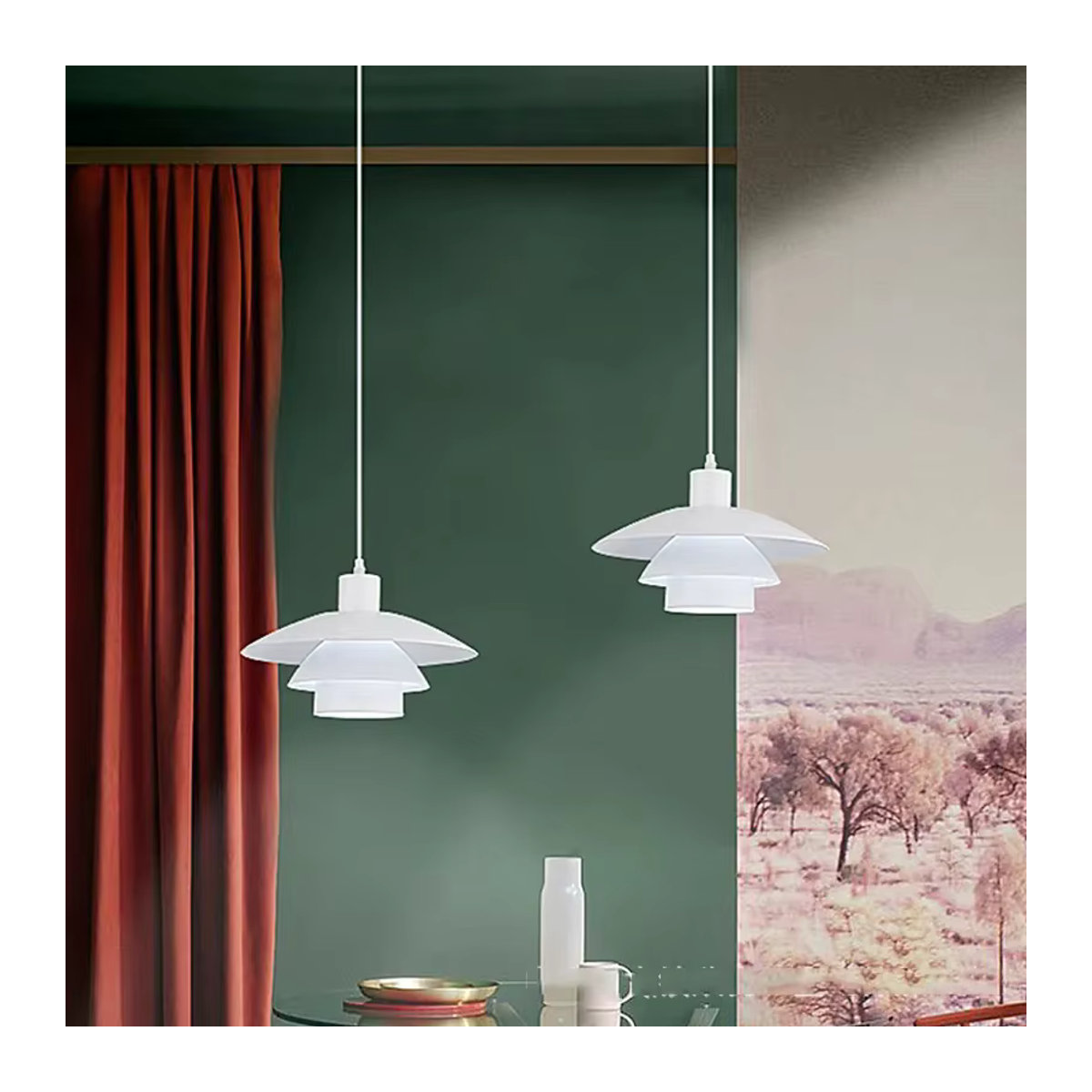 Moderne LED Pendelleuchte aus Aluminium von ZIMULONG in Weiß - Bild 5
