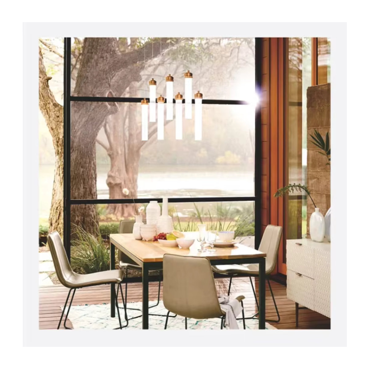 Moderne LED Pendelleuchte aus Glas für Schlafzimmer, Küche und Restaurant - Bild 3