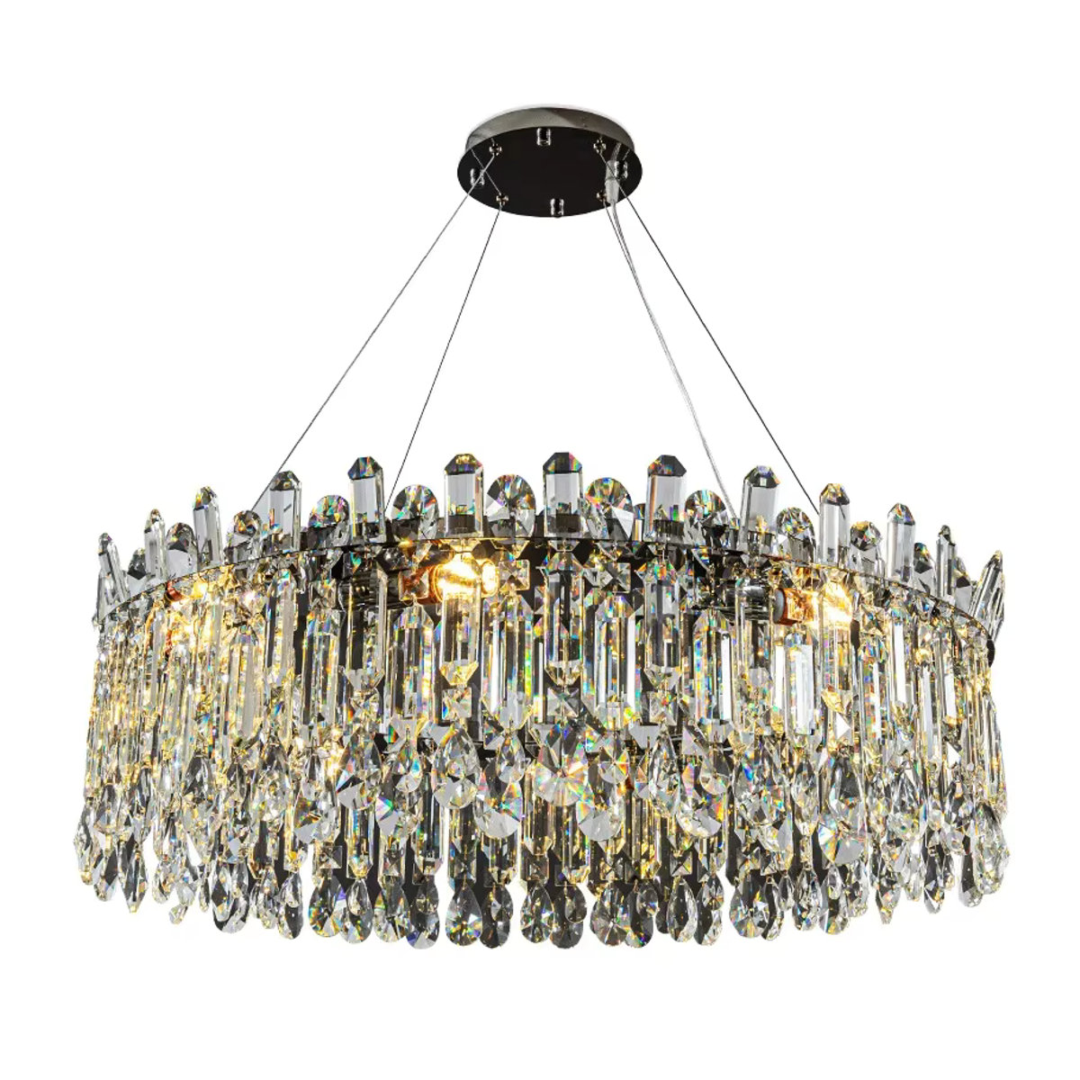 Moderne LED Pendelleuchte aus Glas von TAONUANSHU in Silber - Bild 5