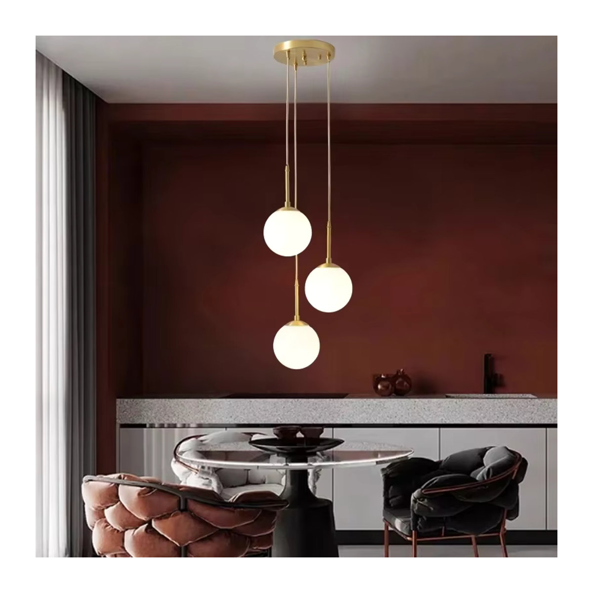 Moderne LED-Pendelleuchte aus Glas von ZIMULONG - Bild 2