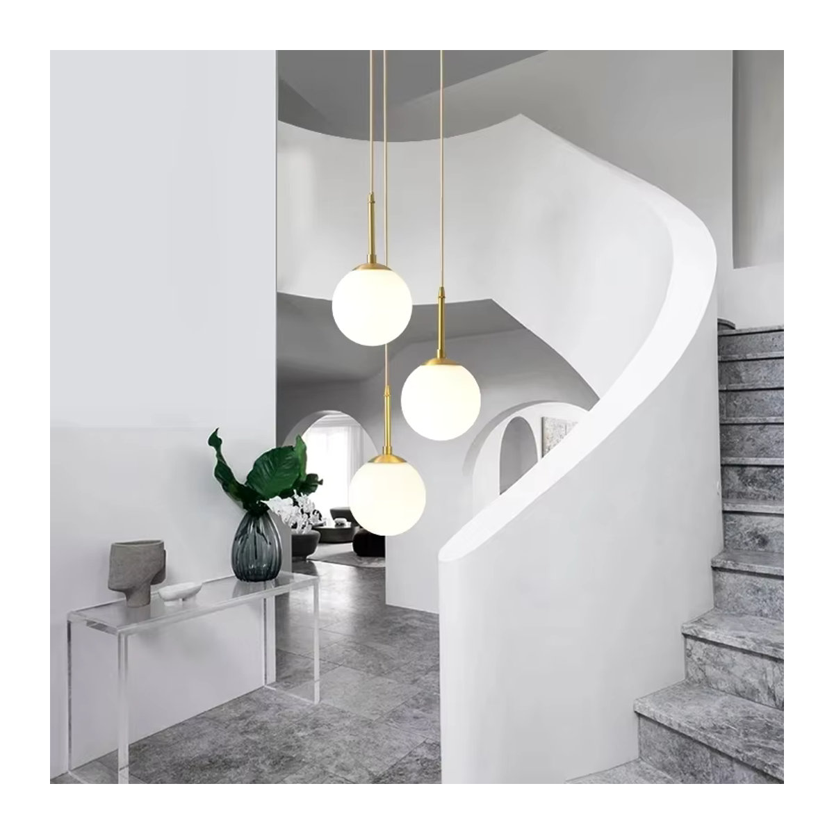 Moderne LED-Pendelleuchte aus Glas von ZIMULONG - Bild 3