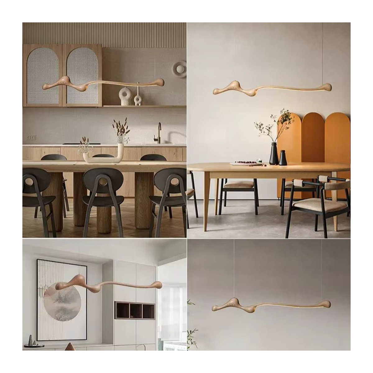 Moderne LED-Pendelleuchte aus Holz von SANDYHA in Natur - Bild 2