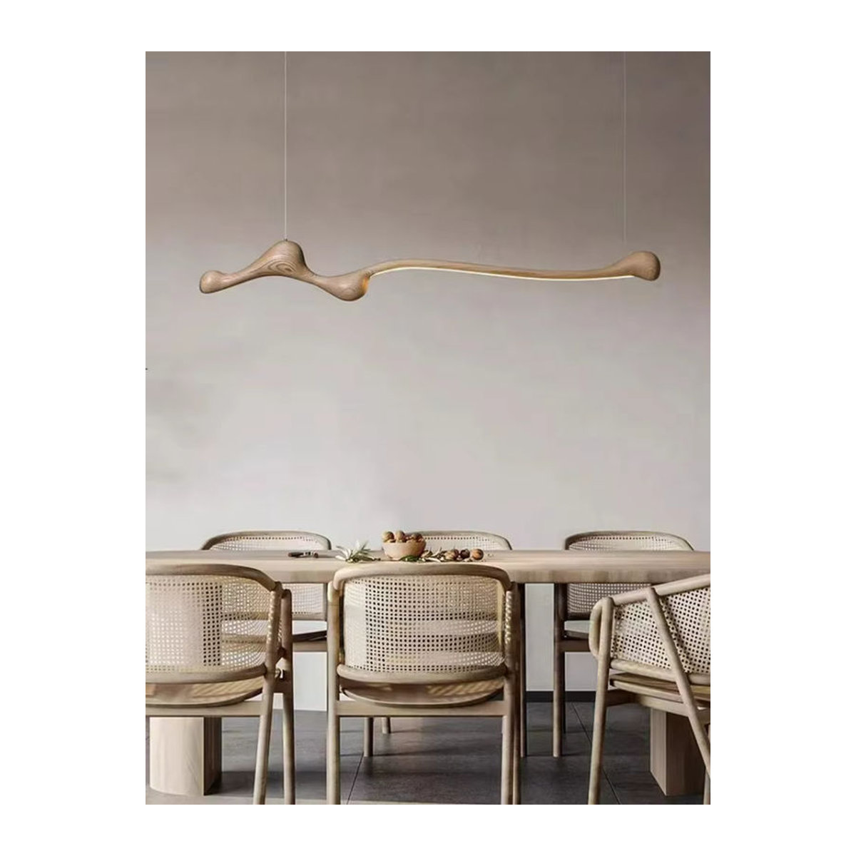Moderne LED-Pendelleuchte aus Holz von SANDYHA in Natur - Bild 5