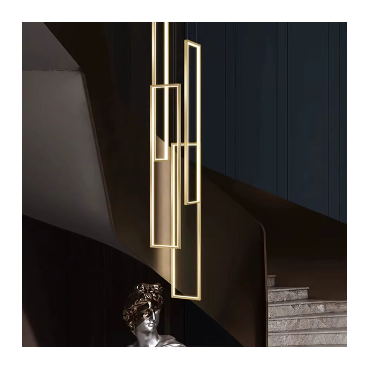 Moderne LED Pendelleuchte aus Metall von yushe für Schlafzimmer und Esszimmer - Bild 2