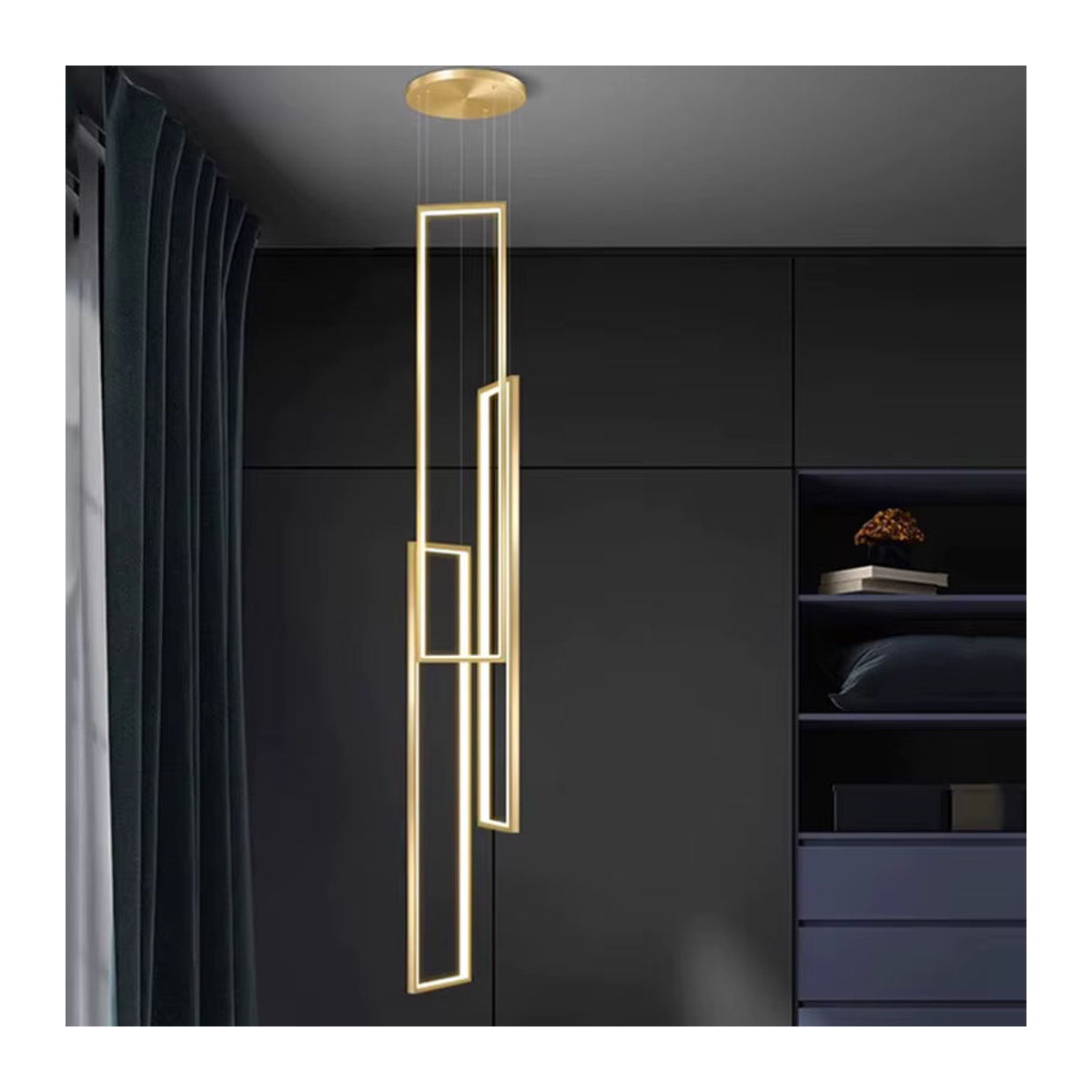 Moderne LED Pendelleuchte aus Metall von yushe für Schlafzimmer und Esszimmer - Bild 3