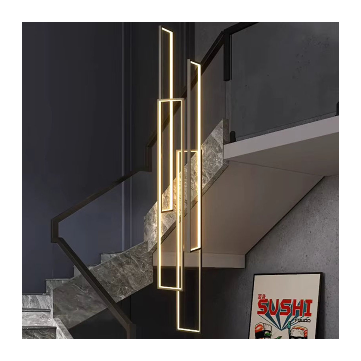 Moderne LED Pendelleuchte aus Metall von yushe für Schlafzimmer und Esszimmer - Bild 4