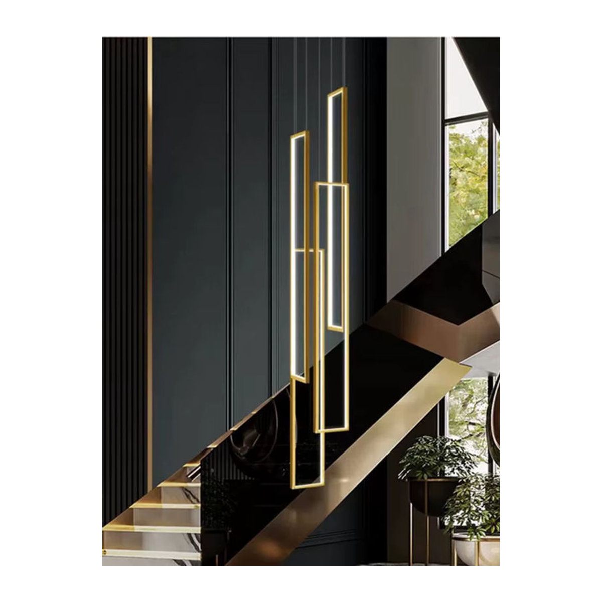 Moderne LED Pendelleuchte aus Metall von yushe für Schlafzimmer und Esszimmer - Bild 5