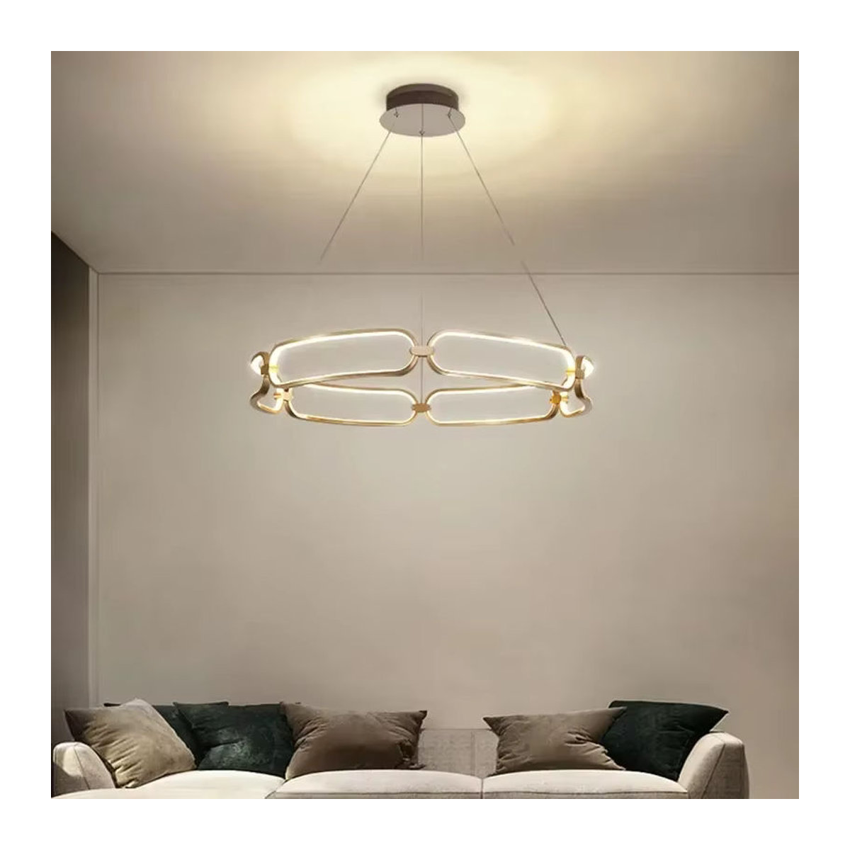 Moderne LED Pendelleuchte DAMIASMIL in Warmweiß für Wohnzimmer und Esszimmer - Bild 2