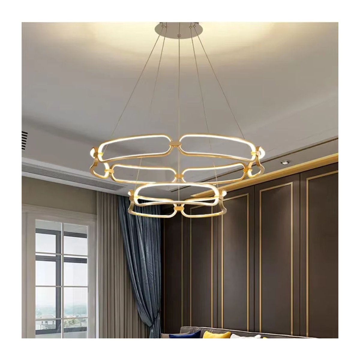 Moderne LED Pendelleuchte DAMIASMIL in Warmweiß für Wohnzimmer und Esszimmer - Bild 3