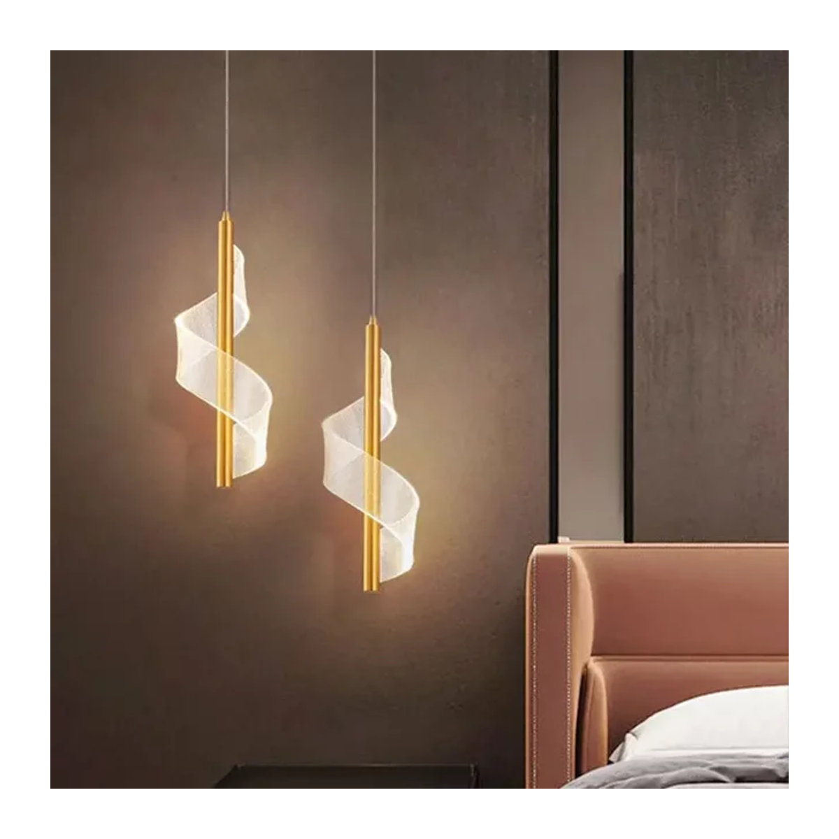 Moderne LED-Pendelleuchte lyfs in Schwarz für Wohnzimmer, Schlafzimmer, Cafe und Bar - Bild 1