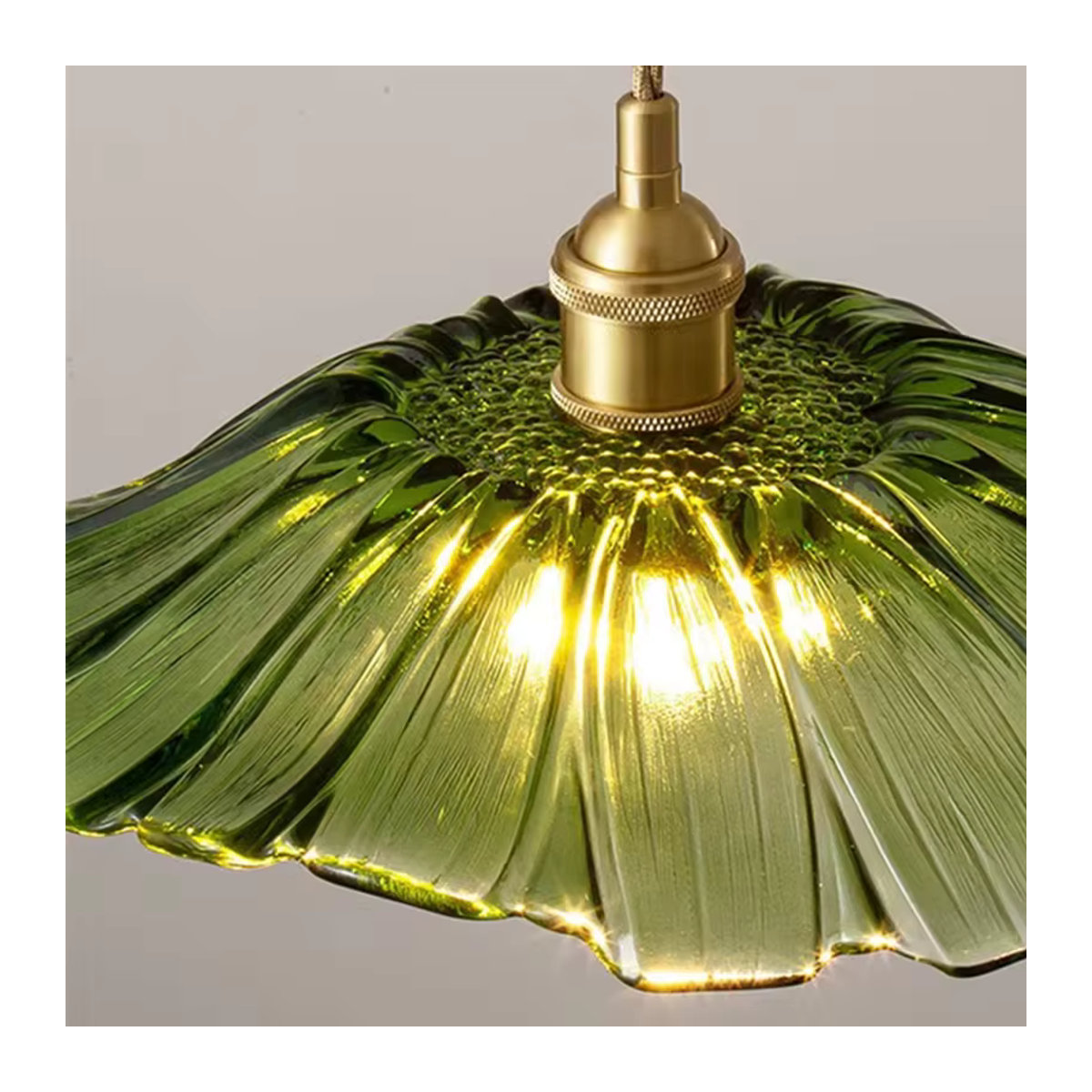 Moderne LED Pendelleuchte Ramalho aus buntem Glas im Bohemian Stil - Bild 2