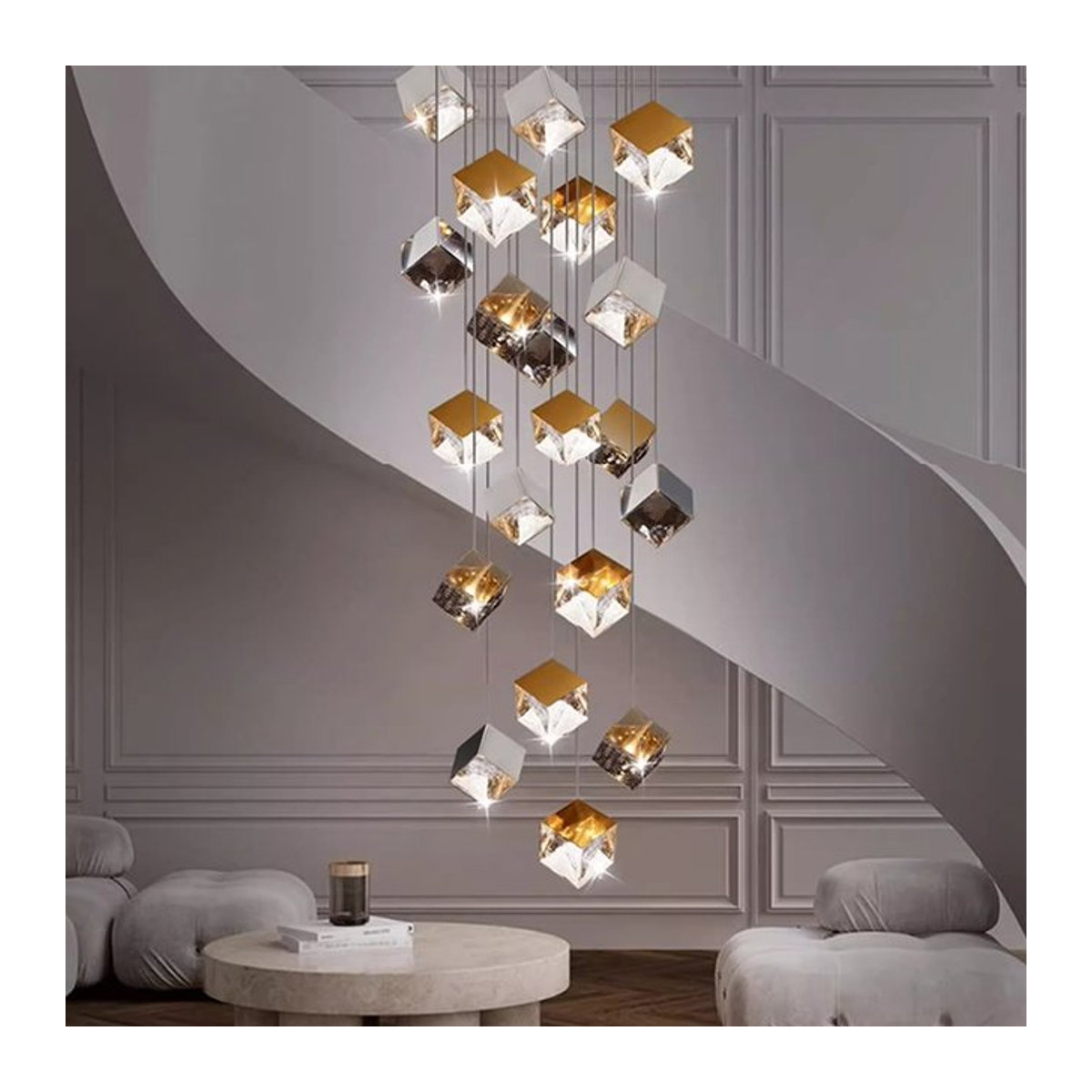 Moderne LED-Pendelleuchte von yushe in Bunt für Wohnzimmer und Esszimmer - Bild 1