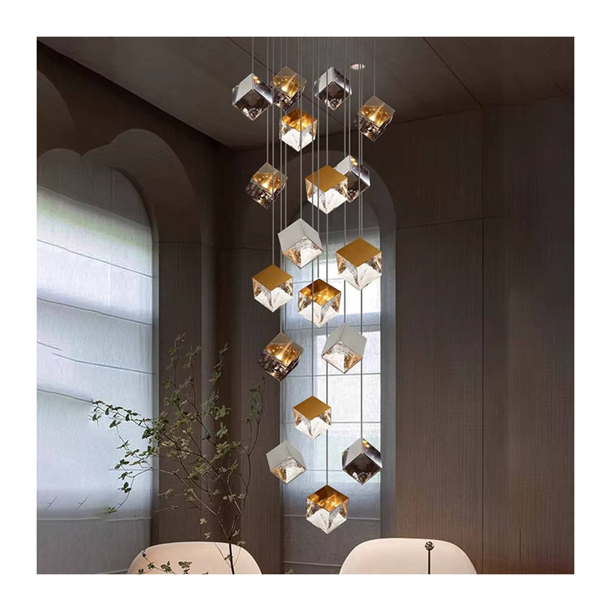 Moderne LED-Pendelleuchte von yushe in Bunt für Wohnzimmer und Esszimmer - Bild 2