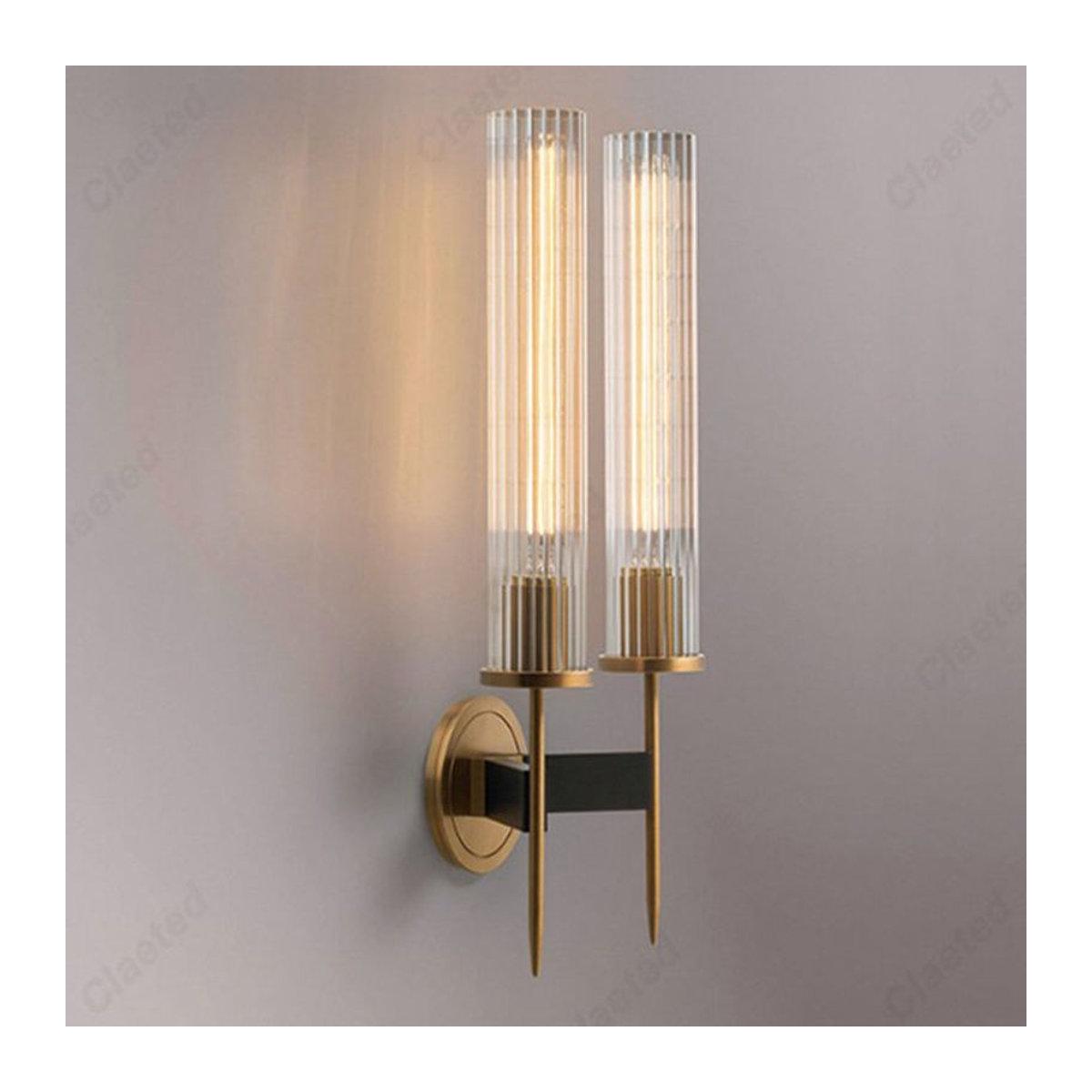 Moderne LED Wandlampe aus Kupfer für Wohnzimmer, Schlafzimmer und Arbeitszimmer - Bild 1