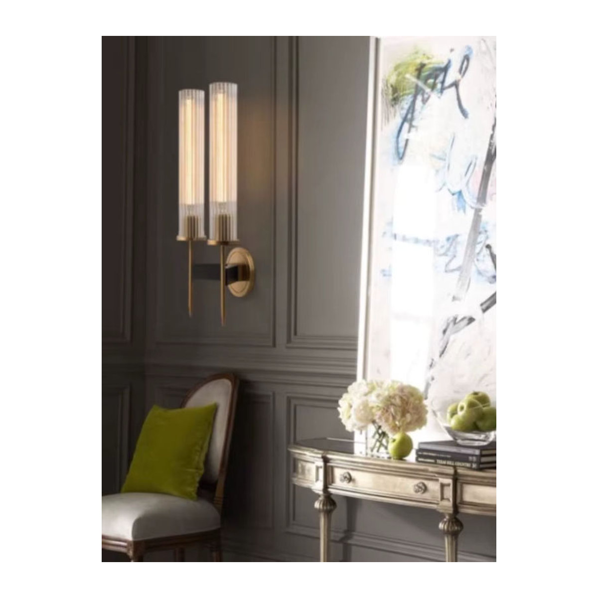 Moderne LED Wandlampe aus Kupfer für Wohnzimmer, Schlafzimmer und Arbeitszimmer - Bild 3