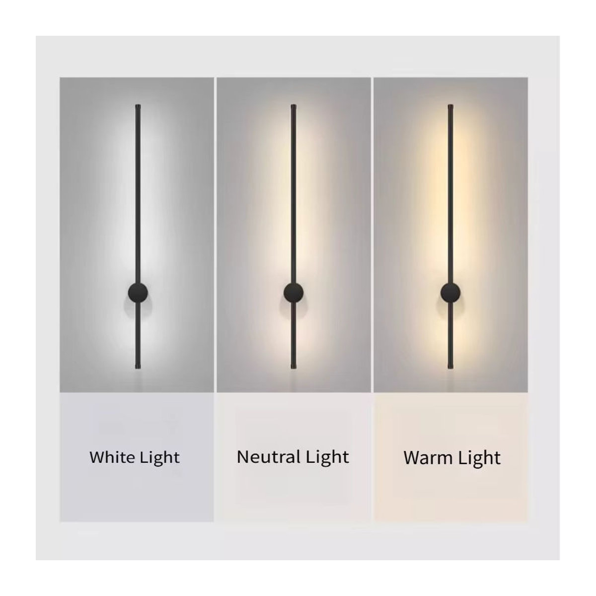 Moderne LED Wandlampe Claeted in Schwarz für Wohnzimmer und Schlafzimmer - Bild 3