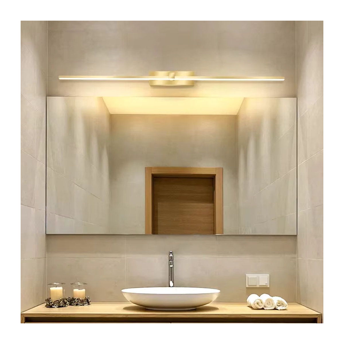 Moderne LED Wandlampe DAMIASMIL in Weiß mit warmweißem Licht für Schlafzimmer, Flur und Badezimmer - Bild 2