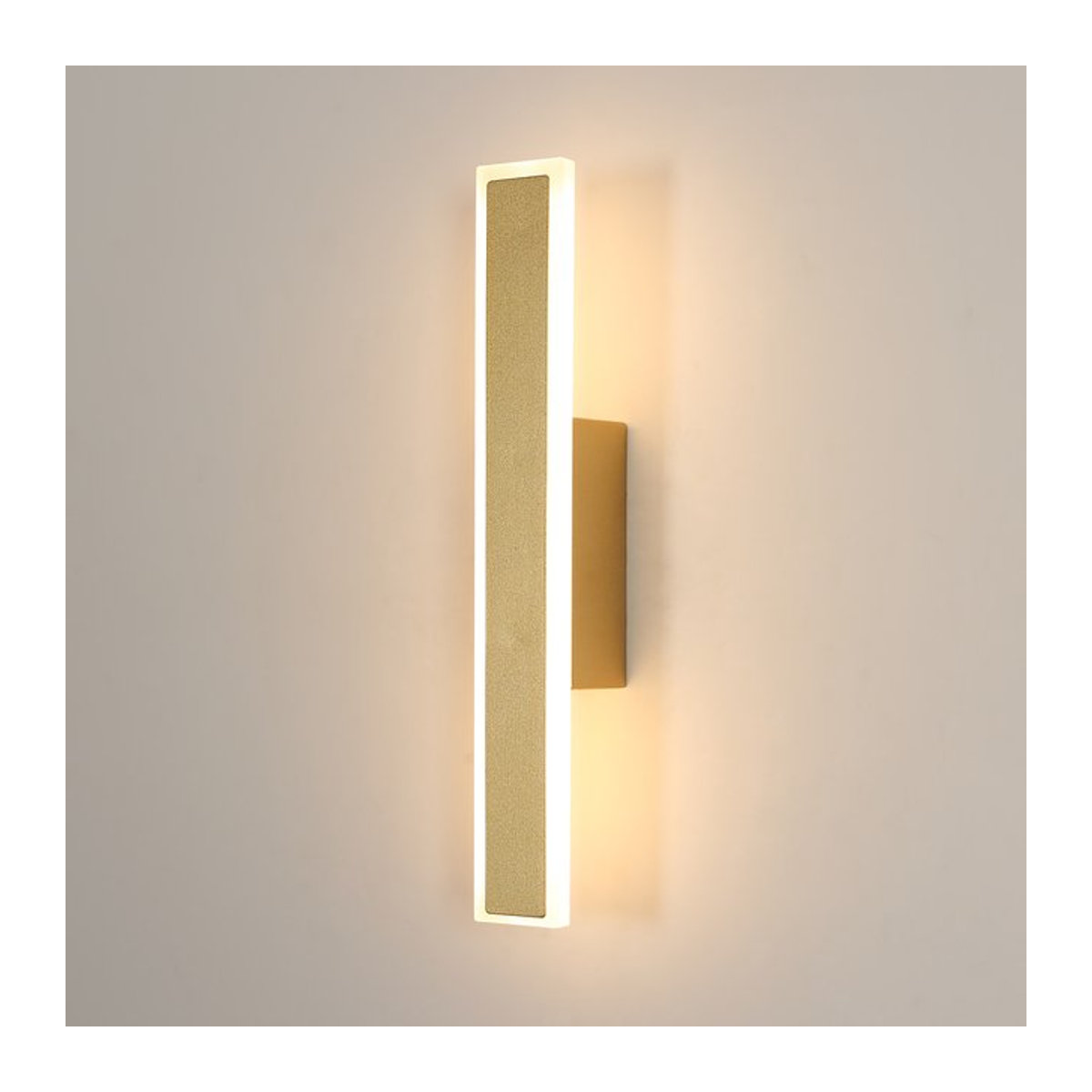 Moderne LED-Wandleuchte aus Aluminium in Gelb für Innenräume - Bild 1