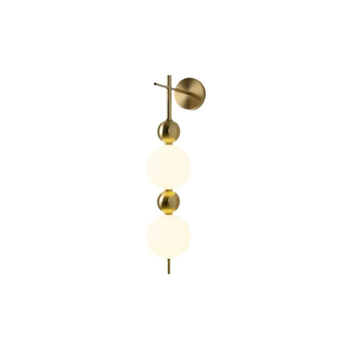 Moderne LED Wandleuchte LZPZ RUI aus Metall und Acryl in Weiß und Gold - Bild 4