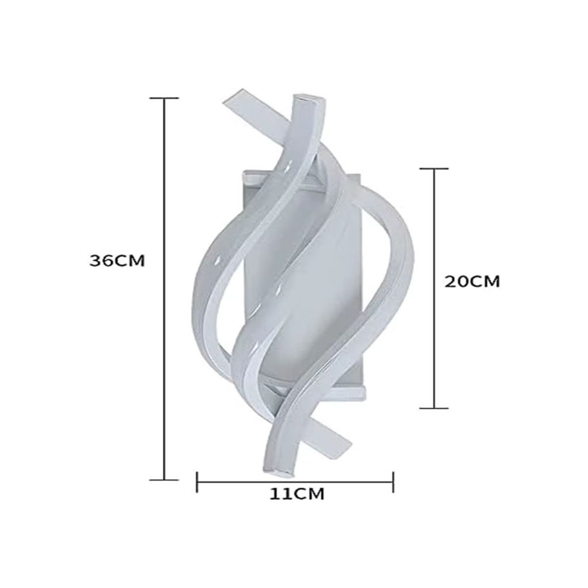Moderne LED Wandleuchte Tealight in Weiß mit 22 W und kaltweißem Licht 6500 K - Bild 2