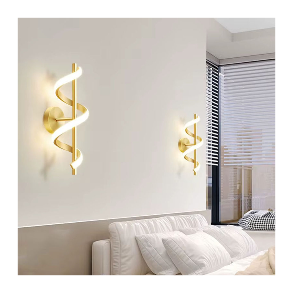 Moderne LED-Wandleuchte von DARHYN in Warmweiß für Wohnzimmer, Schlafzimmer und Flur - Bild 2