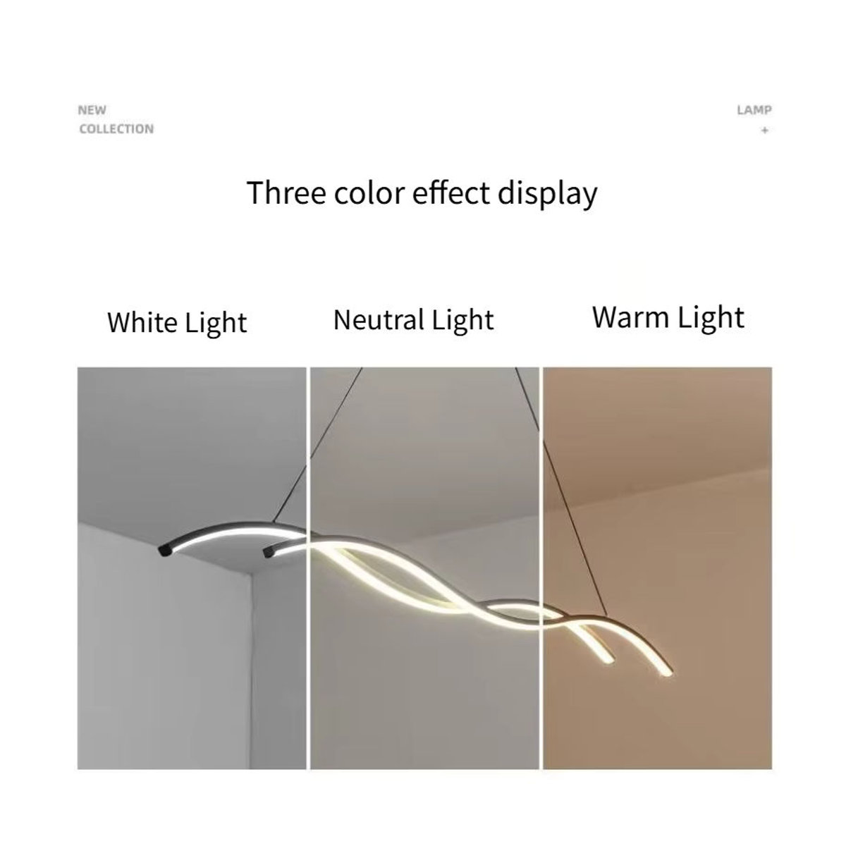 Moderne minimalistische LED Pendelleuchte in Schwarz für Wohnzimmer, Restaurant und Hotel - Bild 5