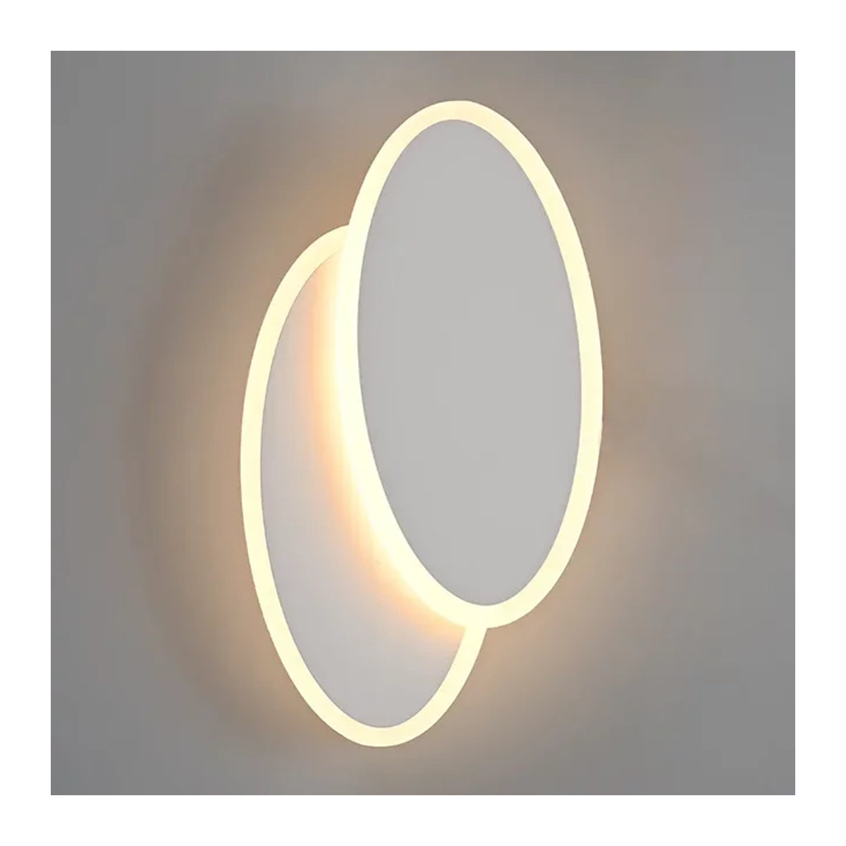 Moderne minimalistische LED-Wandleuchte in Weiß für Wohnzimmer und Schlafzimmer - Bild 1