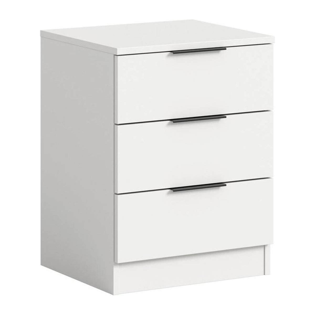 Moderne minimalistische Nachtkonsole KOPENHAGEN von xonox.home in Weiß B/H/T: 45 x 60 x 40 cm - Bild 1
