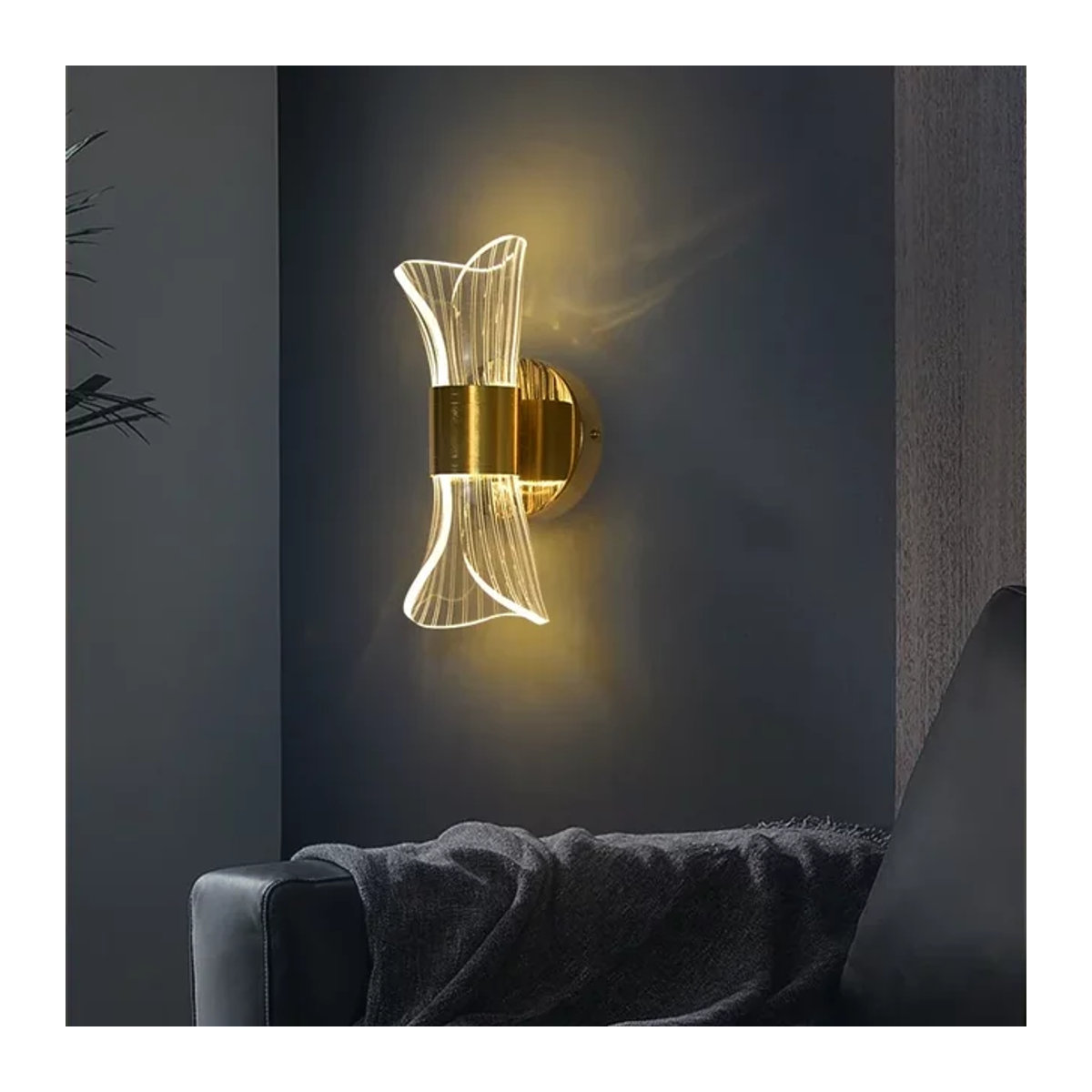 Moderne Nordic LED Wandlampe in Schwarz für Wohnzimmer, Schlafzimmer und Korridor - Bild 1