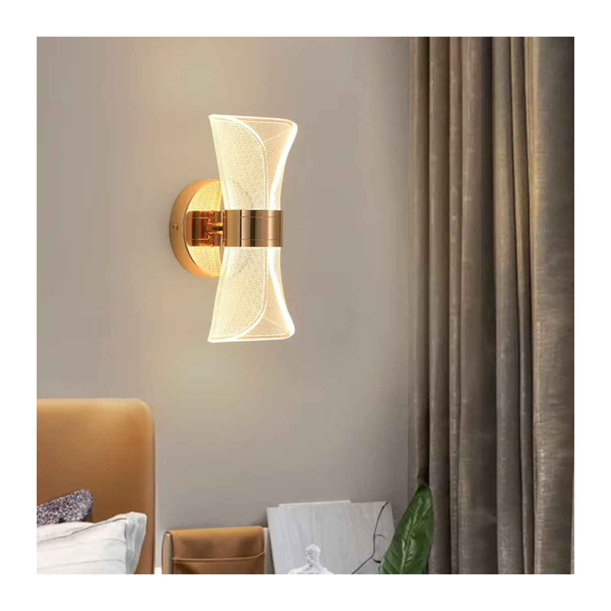 Moderne Nordic LED Wandlampe in Schwarz für Wohnzimmer, Schlafzimmer und Korridor - Bild 2