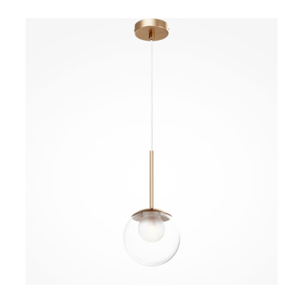 Moderne Pendelleuchte BASIC FORM aus Metall und Glas für G9 Leuchtmittel in Schwarz, Weiß oder Gold - Bild 1