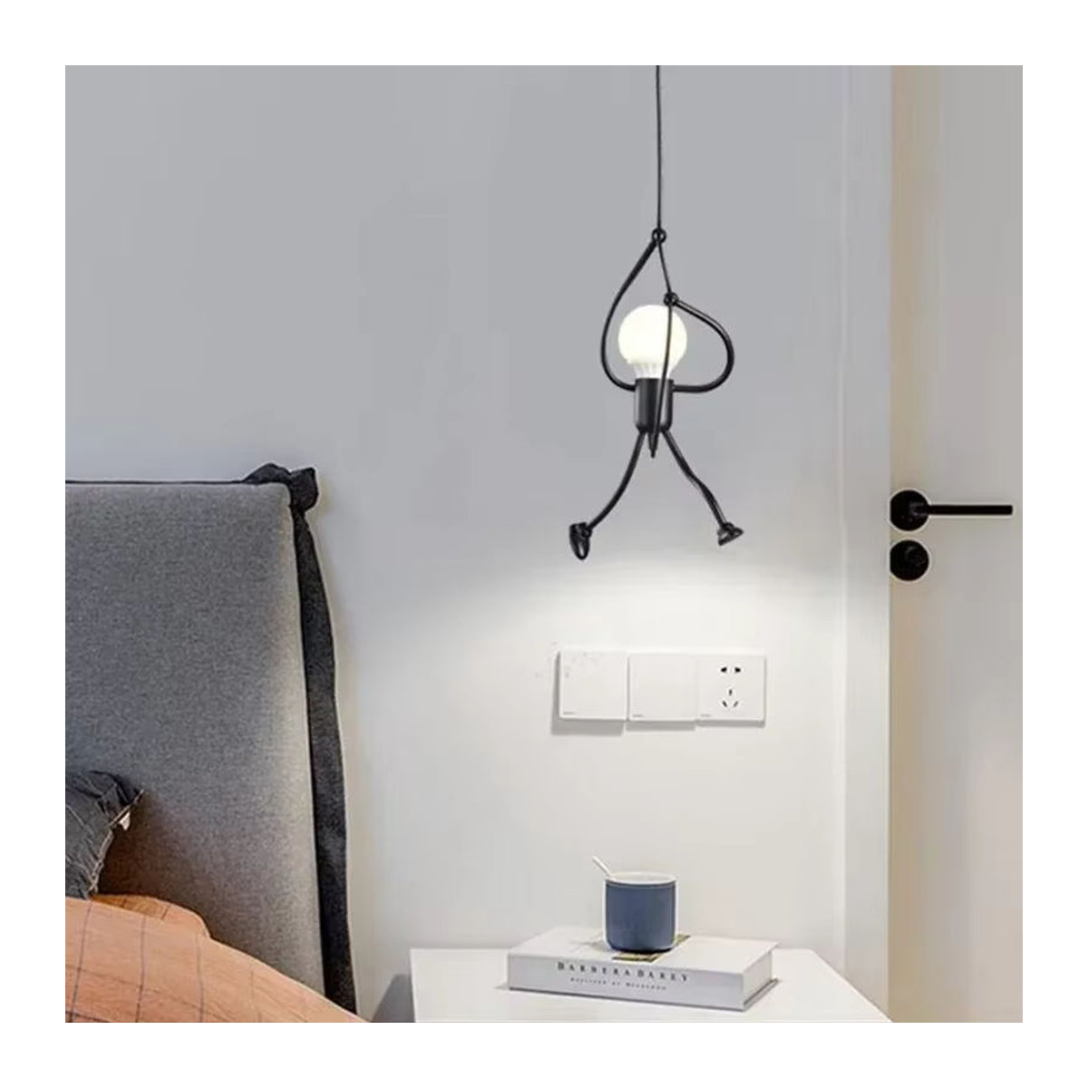 Moderne Pendelleuchte ONEYLTT aus Metall in Schwarz - Bild 3