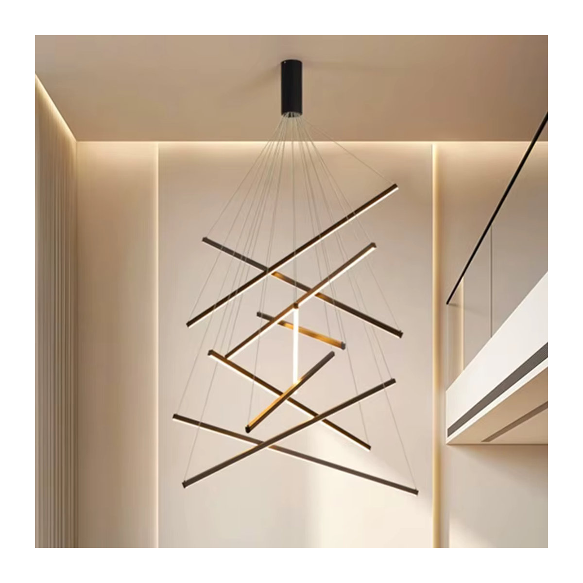 Moderne Pendelleuchte Savenmade Kronleuchter in Schwarz für dein Esszimmer und Wohnzimmer - Bild 5