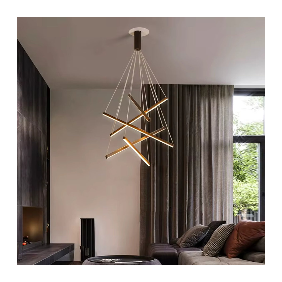 Moderne Pendelleuchte Savenmade Kronleuchter in Schwarz für dein Esszimmer und Wohnzimmer - Bild 6