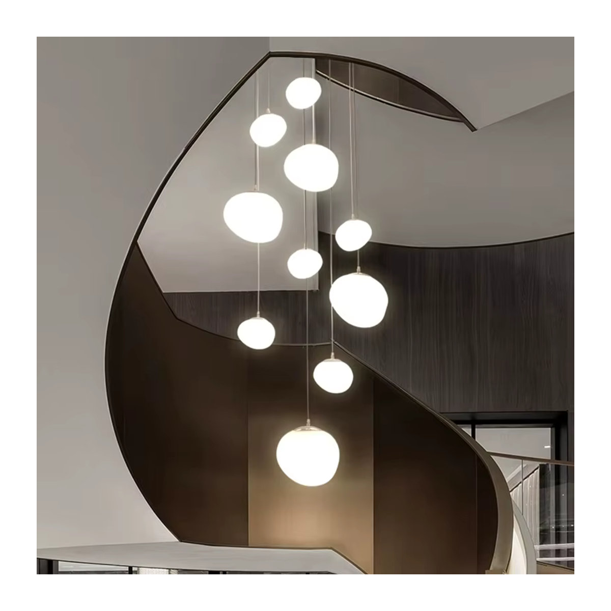 Moderne Pendelleuchte von savenmade in Weiß für dein Esszimmer und Wohnzimmer - Bild 3