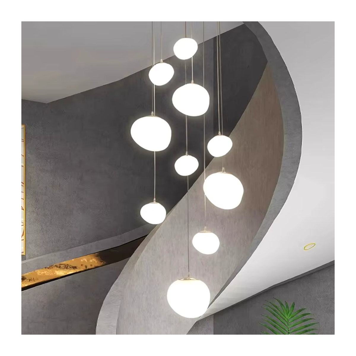 Moderne Pendelleuchte von savenmade in Weiß für dein Esszimmer und Wohnzimmer - Bild 4