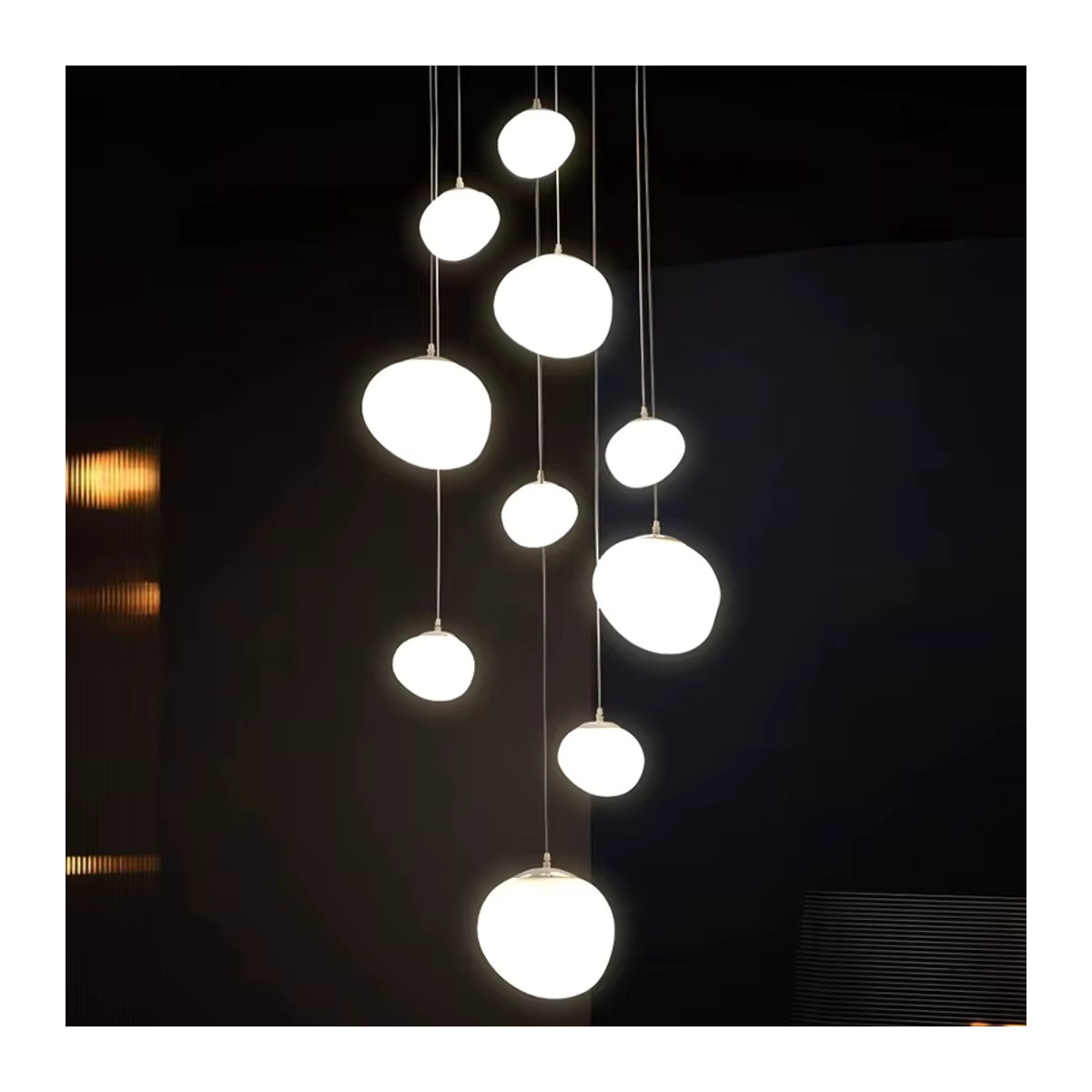 Moderne Pendelleuchte von savenmade in Weiß für dein Esszimmer und Wohnzimmer - Bild 5