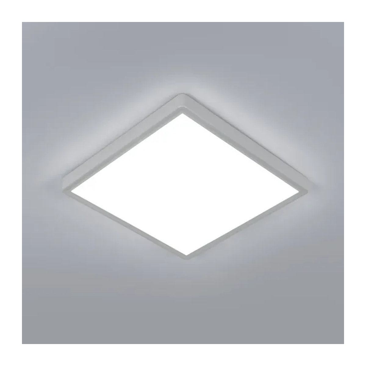 Moderne quadratische LED-Deckenleuchte in Weiß mit 24 W und Kaltweiß 6500 K - Bild 1