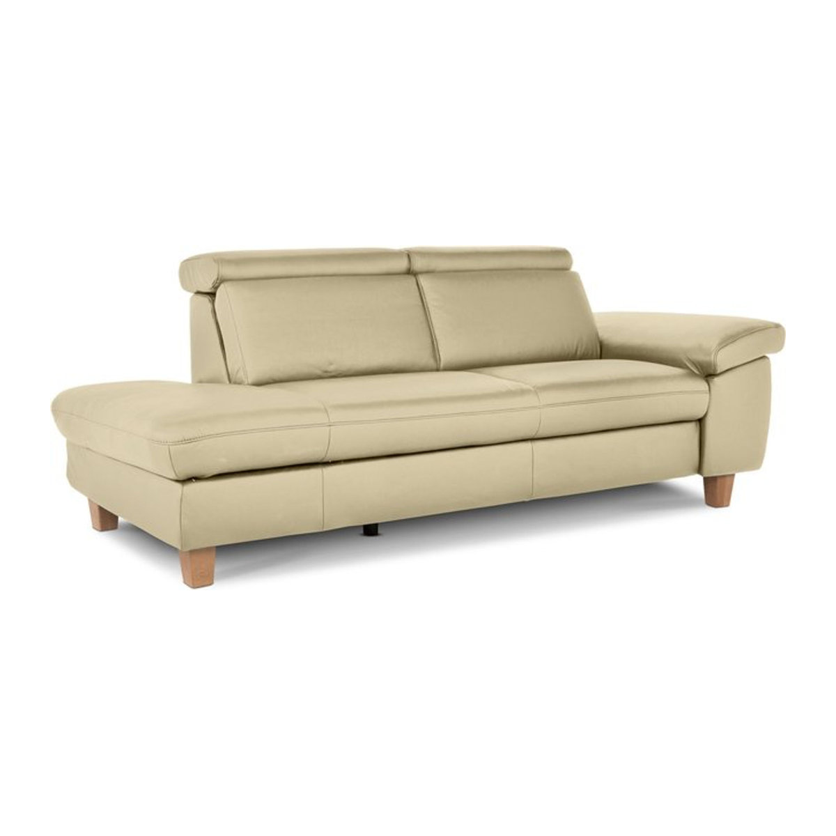 Moderne Recamiere vito TONGA in Weiß oder Beige - Bild 1