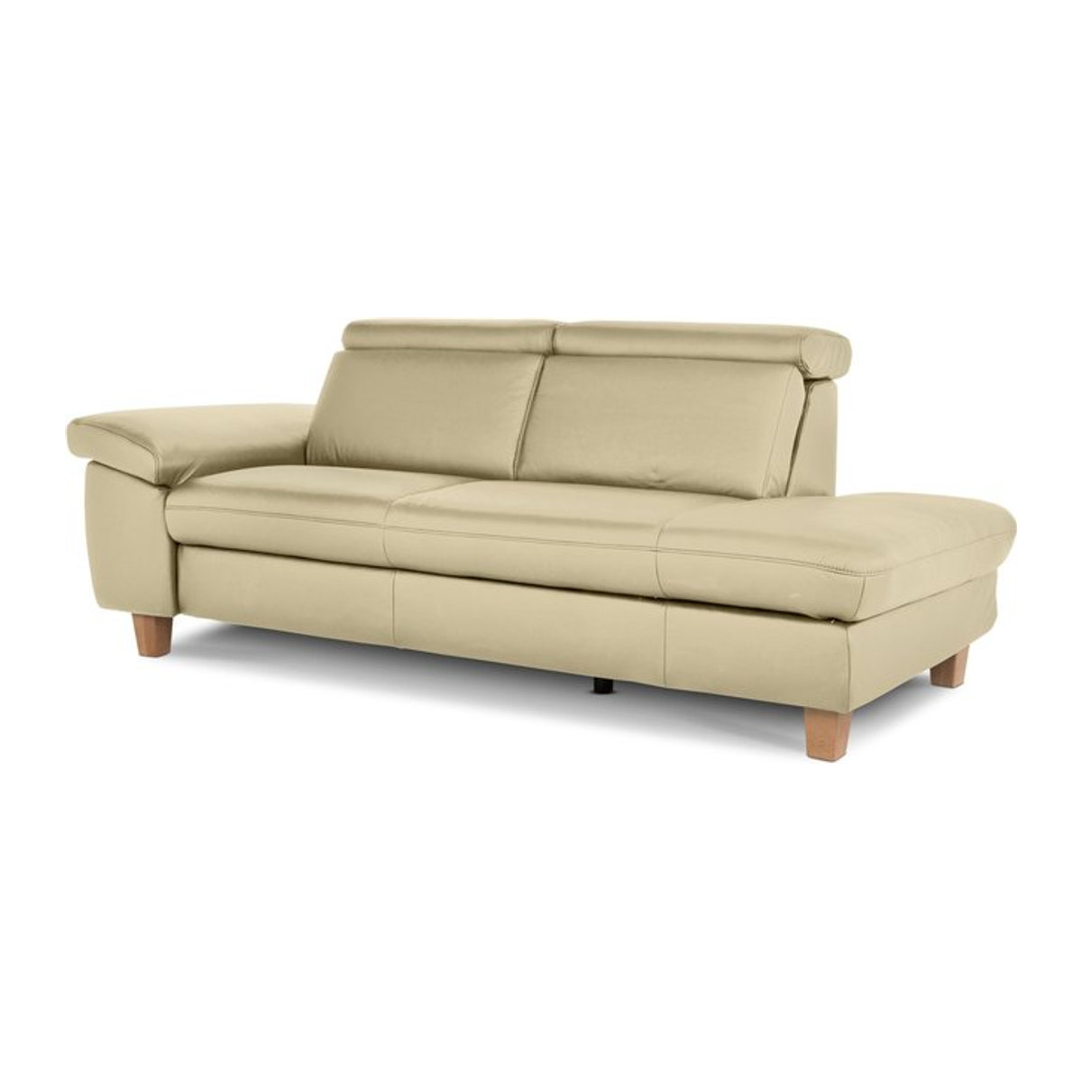 Moderne Recamiere vito TONGA in Weiß oder Beige - Bild 1