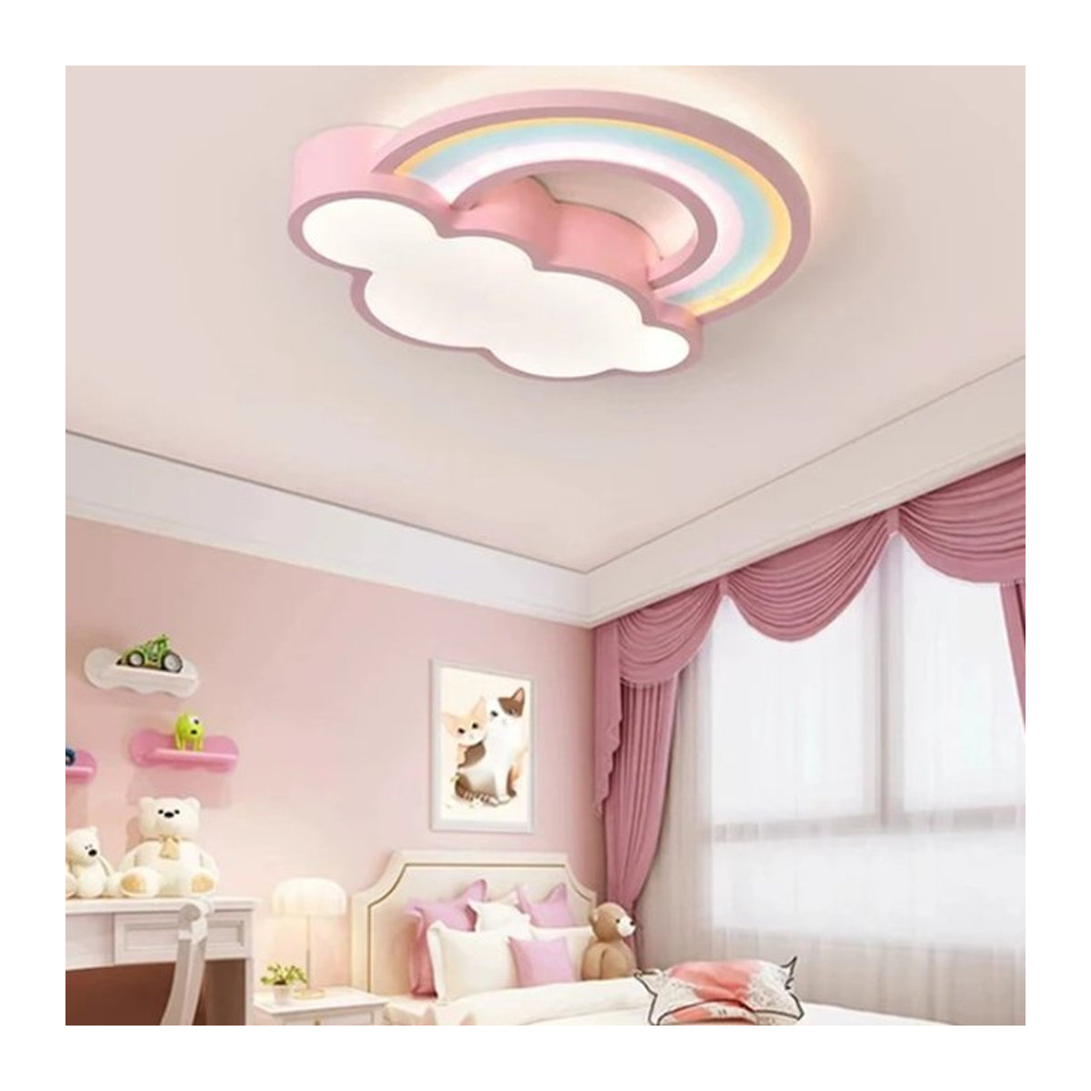 Moderne Regenbogen-Deckenleuchte von MZISOSOD in Bunt für Kinderzimmer und Wohnzimmer - Bild 1