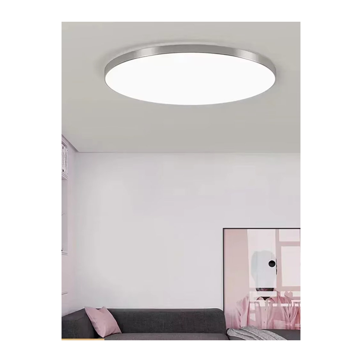 Moderne runde LED-Deckenleuchte DAMIASMIL in Weiß als Kronleuchter für Wohnzimmer, Schlafzimmer und Flur - Bild 6