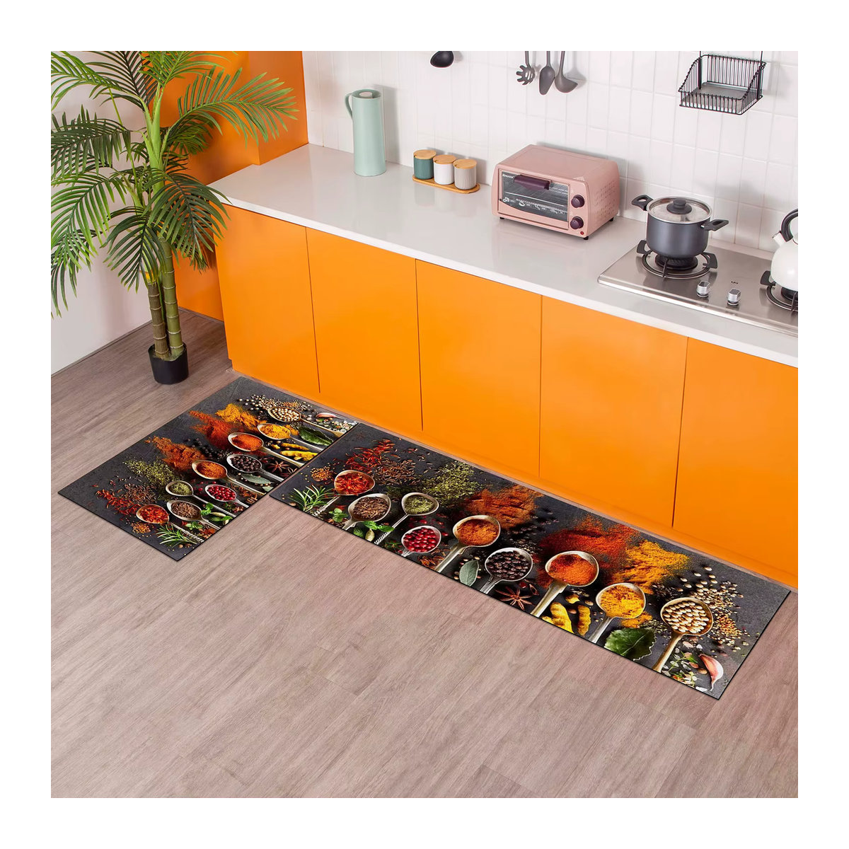 Moderne rutschfeste Küchenmatte und dekorative Fußmatte für Flur, Wohnzimmer oder Badezimmer - Bild 3