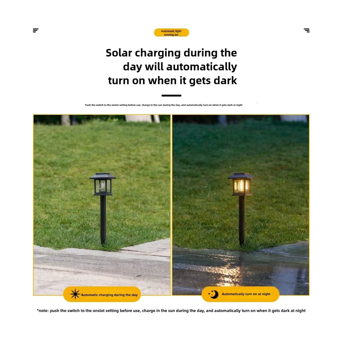 Moderne Solar Wolfram Draht Gartenlampe Schwarz Wasserdichte Außenlaterne für Hof und Rasen - Bild 4
