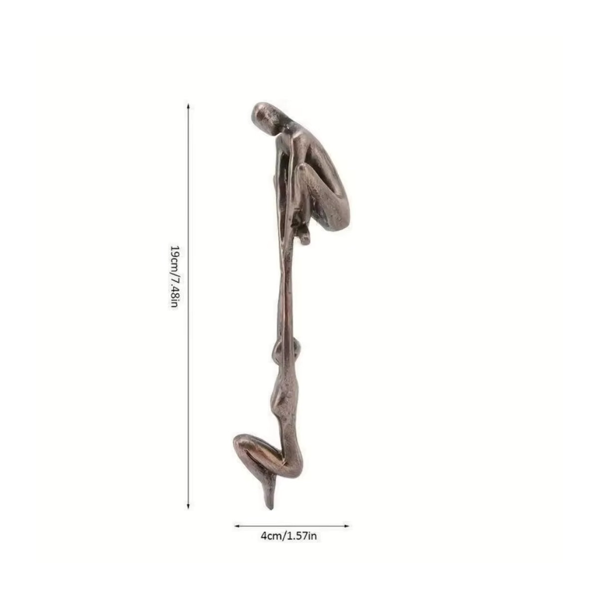 Moderne Tanz-Skulptur aus Kunstharz in Bronze-Optik als dekoratives Ornament für dein Zuhause - Bild 6
